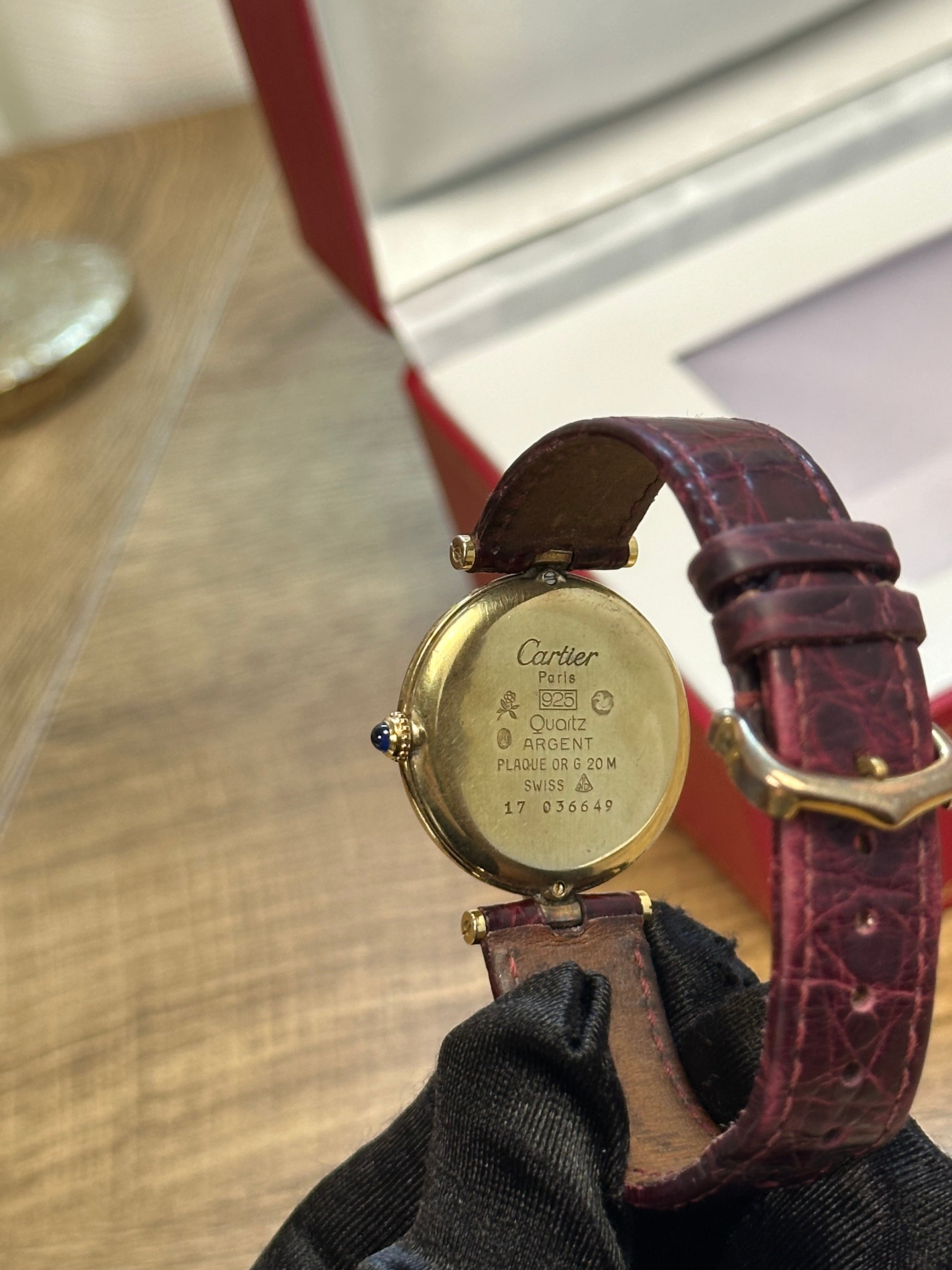 Ladies Cartier Must Vendome 30mm