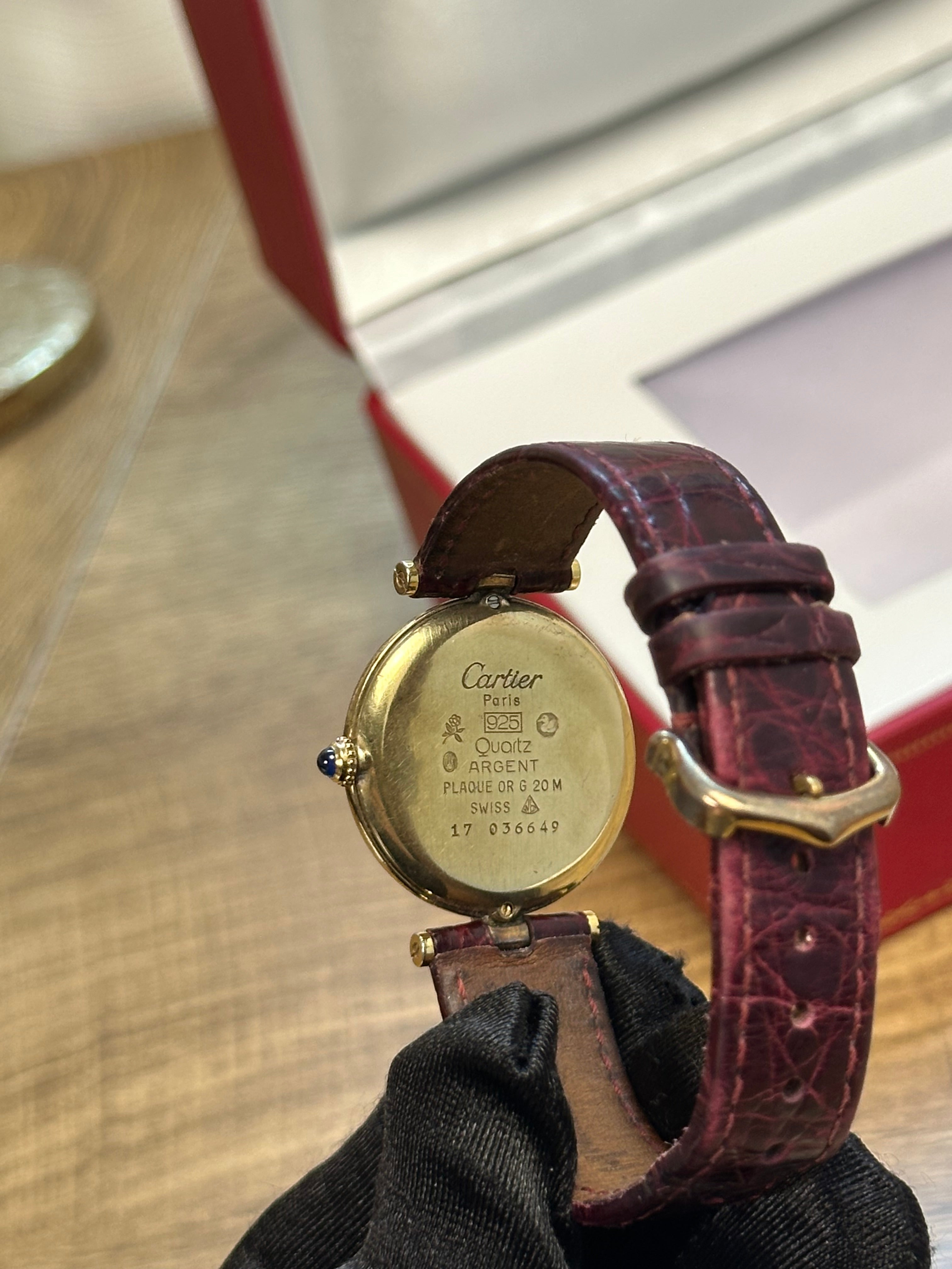 Ladies Cartier Must Vendome 30mm