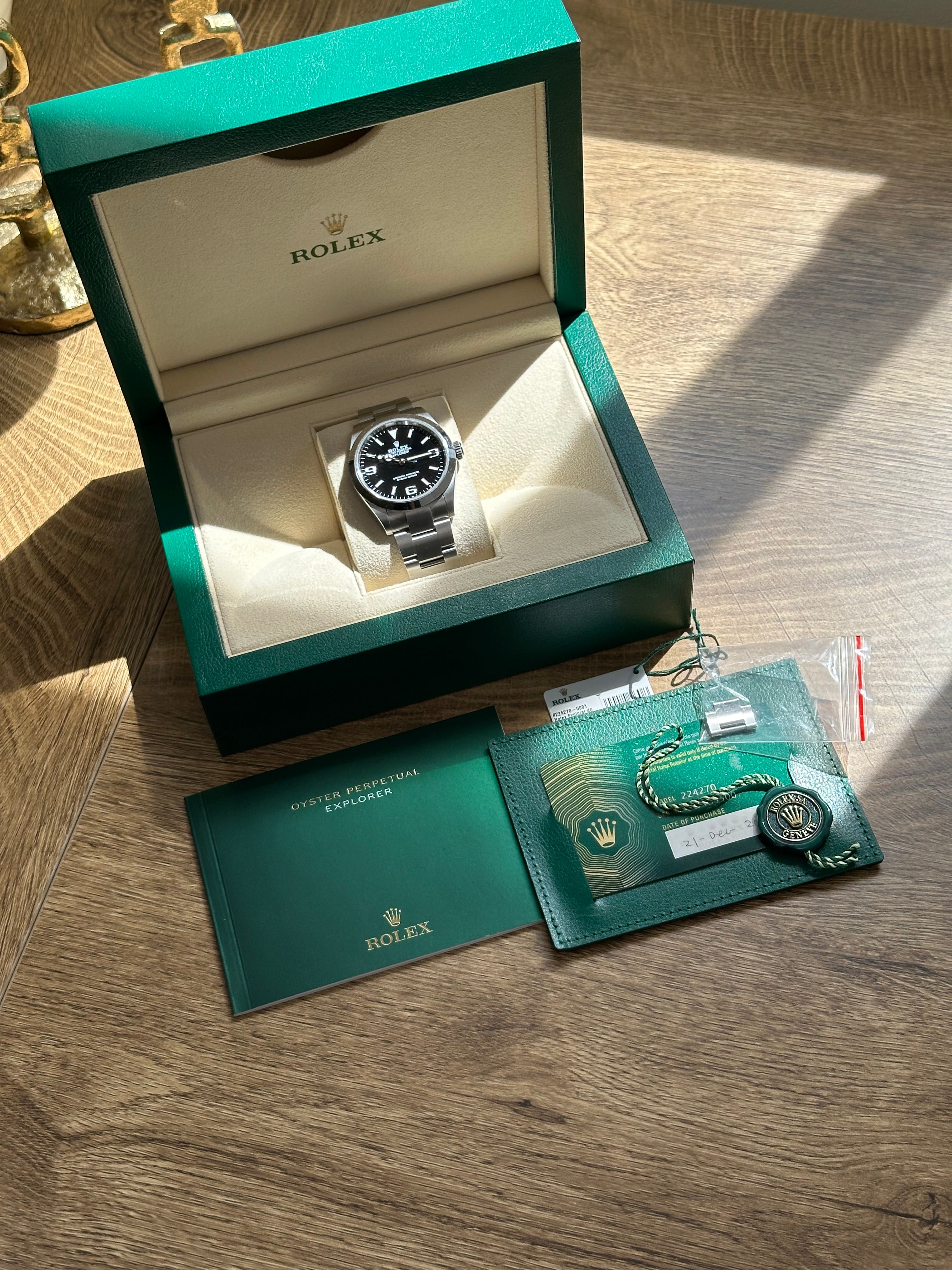 Rolex Explorer 40mm, 224270 Full Set